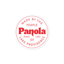 Load image into Gallery viewer, Made by Panola Circle Sticker  - White
