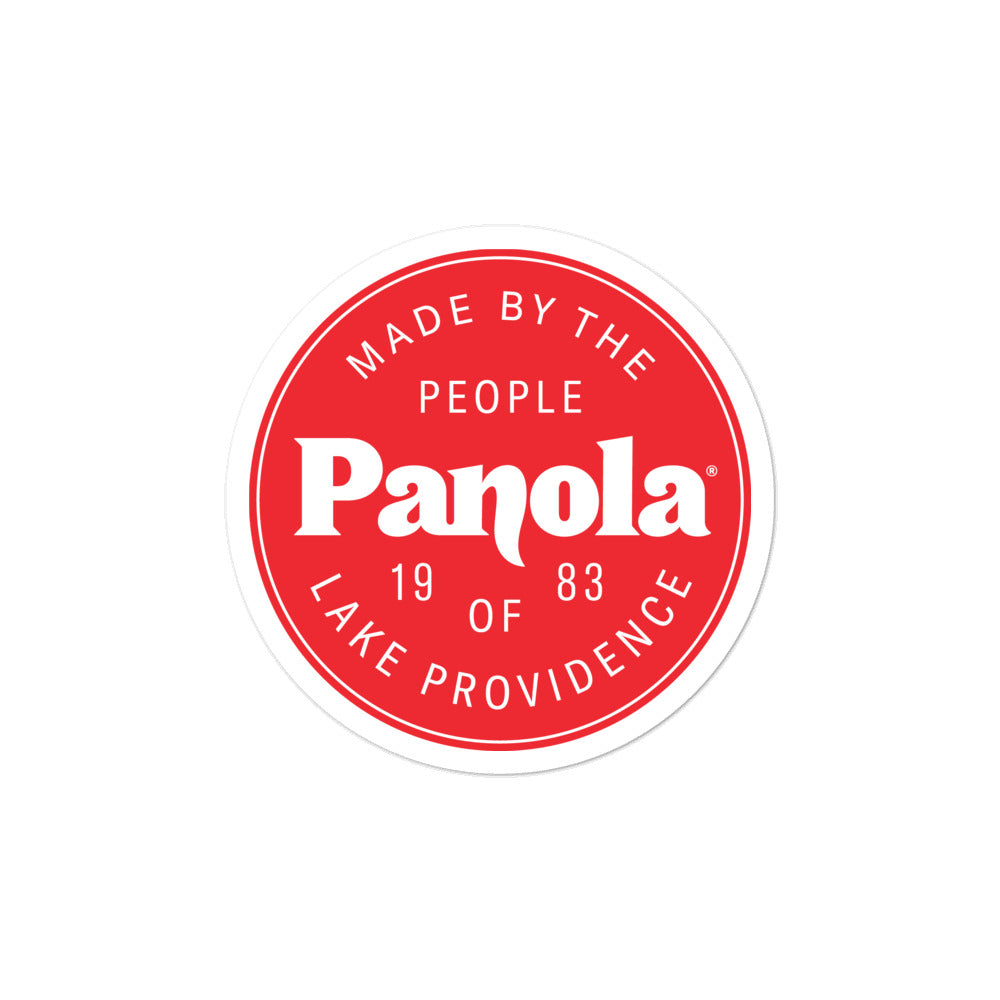 Made by Panola Circle Sticker
