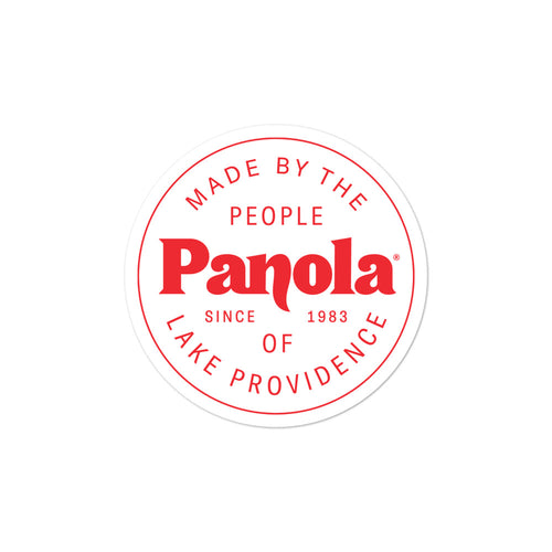 Made by Panola Circle Sticker  - White